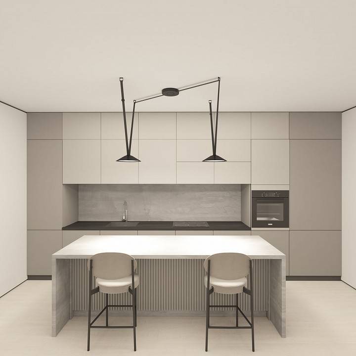 Комплект трековой системы Denkirs Belty SET темно-серый DK55SET03-01-DG