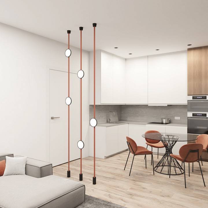 Светильник на растяжке Denkirs Belty SET комплект 10 ламп DK55SET19-01-BR