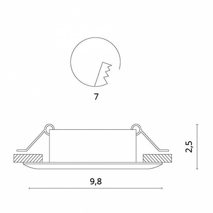 Встраиваемый светильник Divinare Sciuscia 1765/01 PL-1