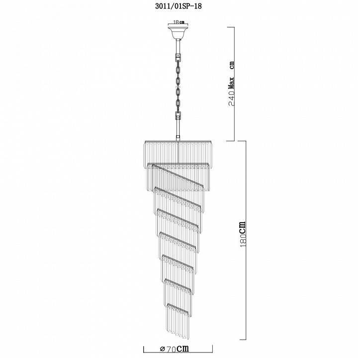 Подвесной светильник Divinare Charlotte 3011/01 SP-18