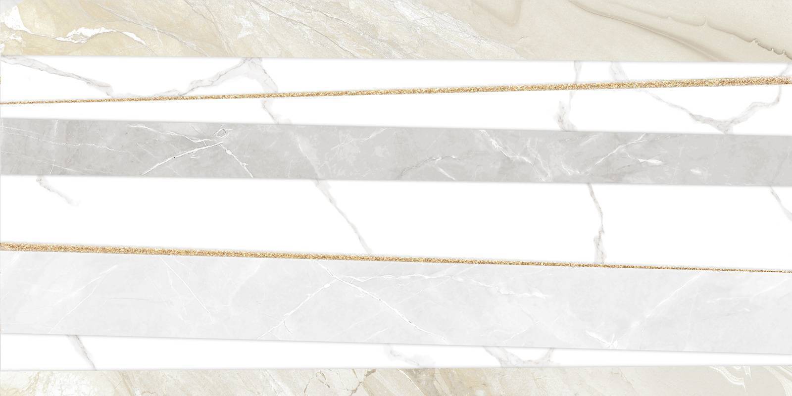 Декор Alma Ceramica Bayron Gold 250х500х9 мм (5 шт/уп) DW9BAO09