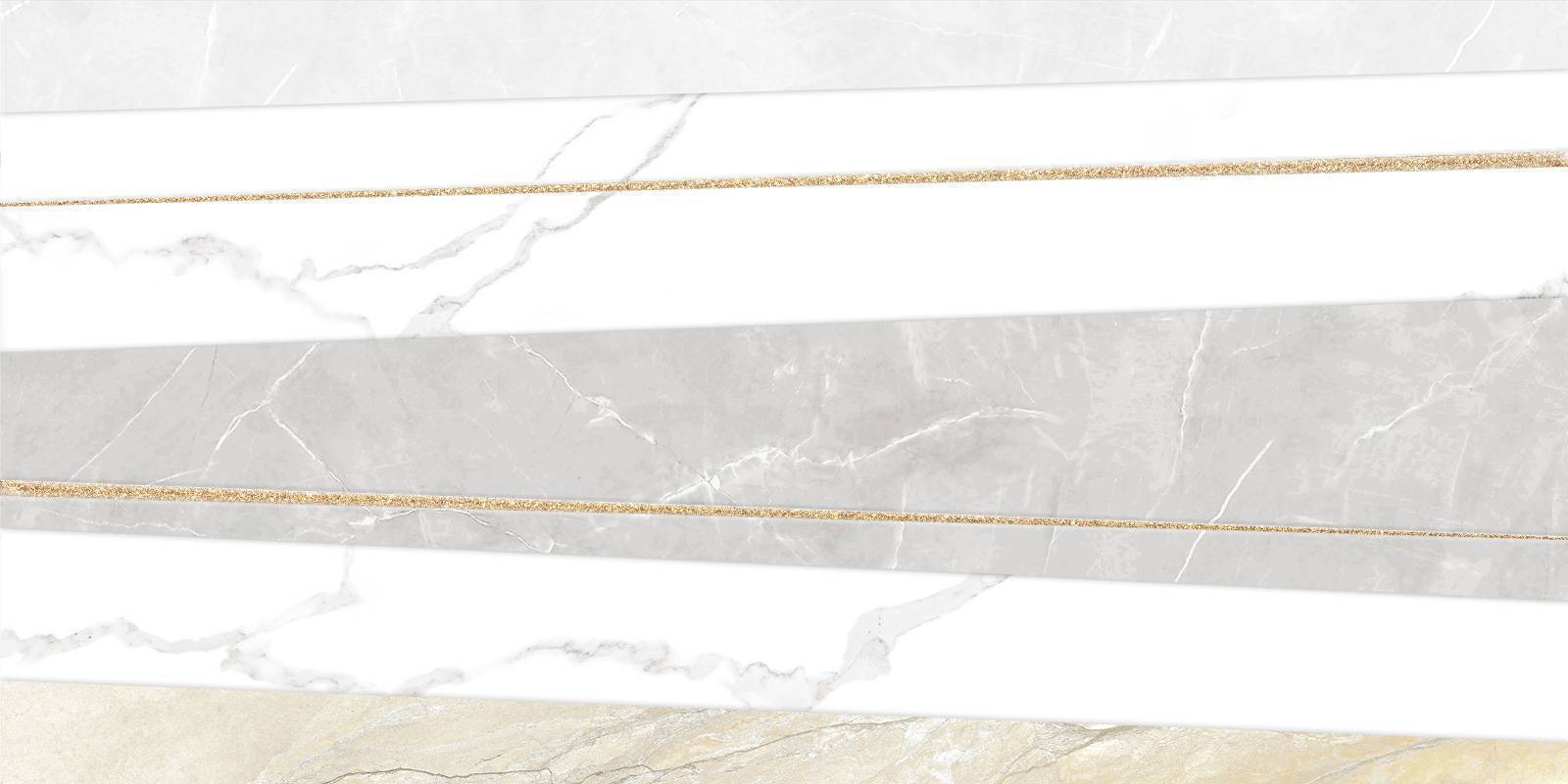 Декор Alma Ceramica Bayron Gold 250х500х9 мм (5 шт/уп) DW9BAO09