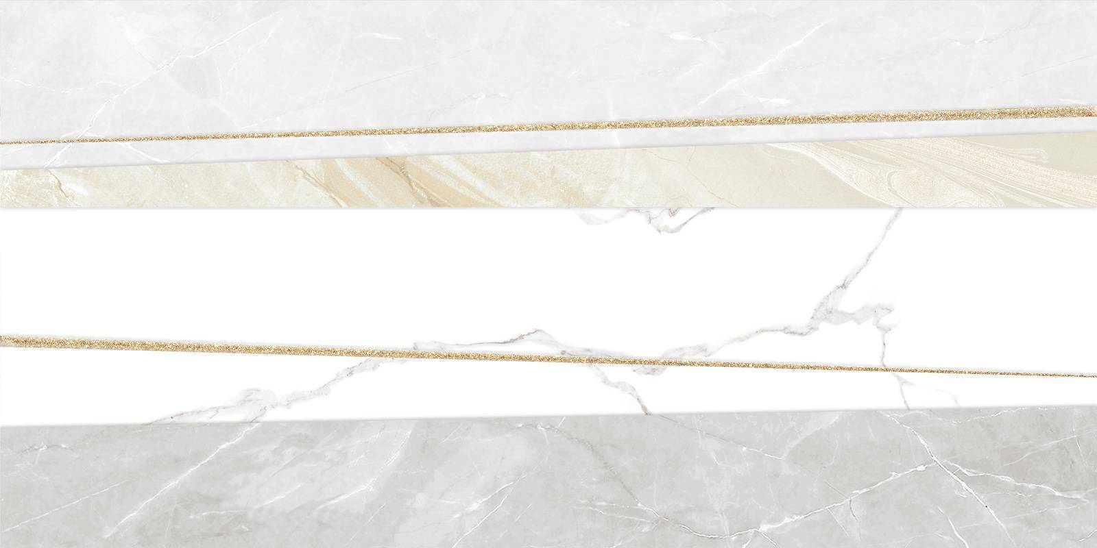 Декор Alma Ceramica Bayron Gold 250х500х9 мм (5 шт/уп) DW9BAO09