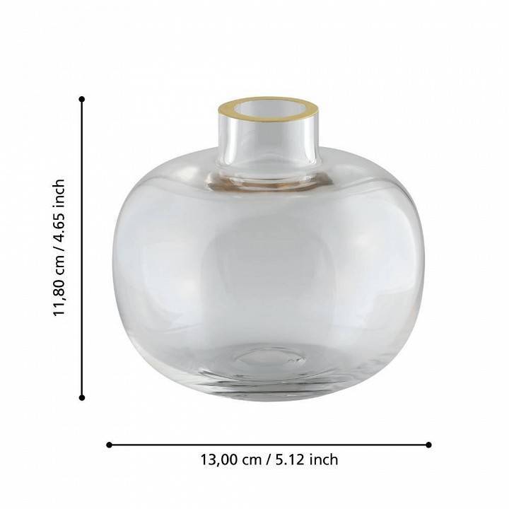 Ваза настольная Eglo Siranana стеклянная 118 мм 421214