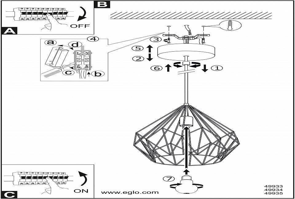 Подвесной светильник Eglo Carlton 49935