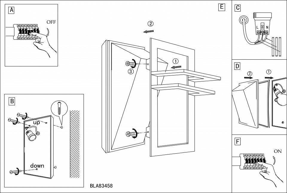 Накладной светильник Eglo Park 295 мм 83433