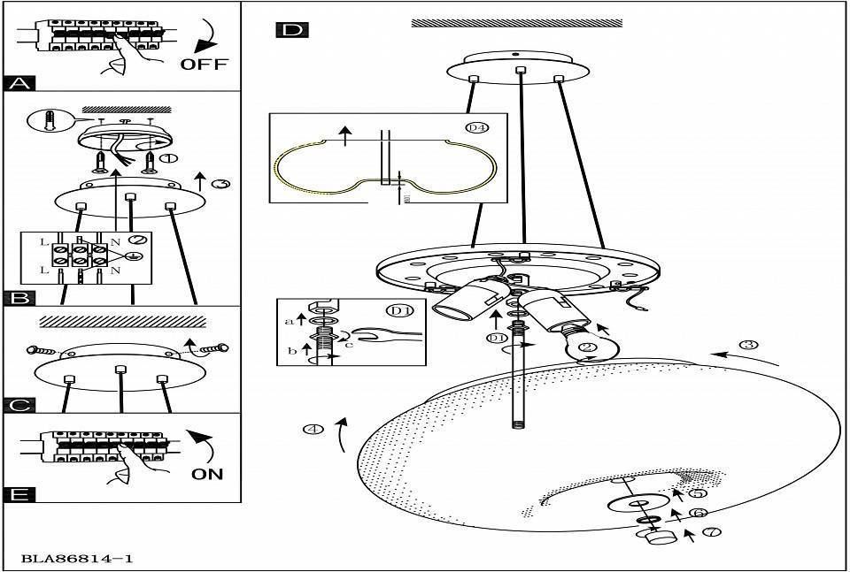 Подвесной светильник Eglo ПРОМО Optica 86814