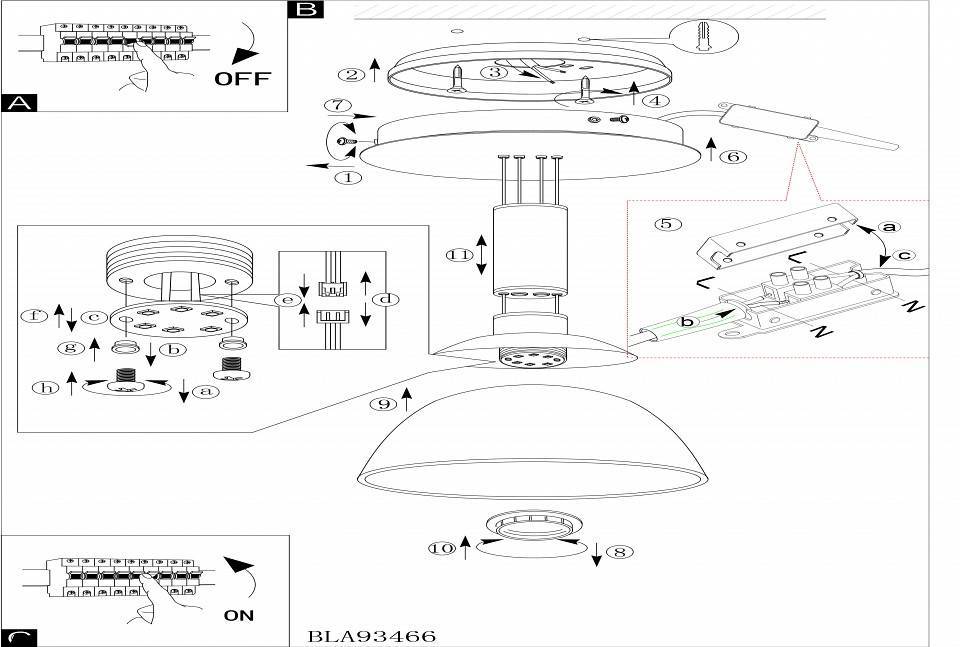 Подвесной светильник Eglo Montefio 93466