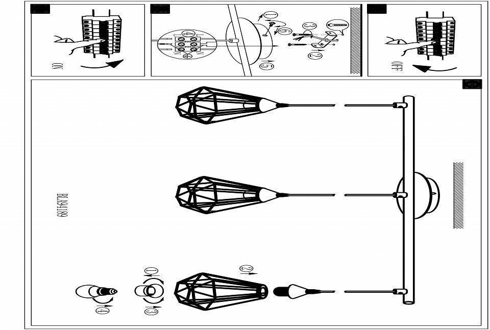 Подвесной светильник Eglo ПРОМО Tarbes 94189