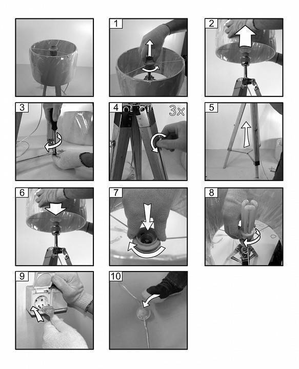 Торшер EGLO Lantada 94324