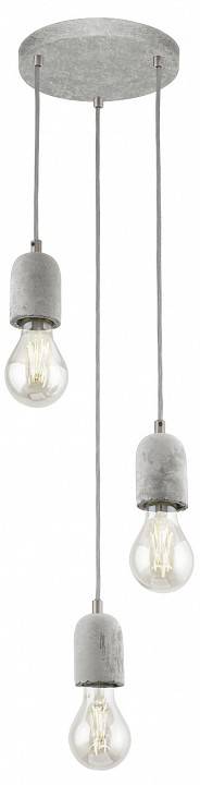 Подвесной светильник Eglo Silvares 3хE27 бетон серый 95523