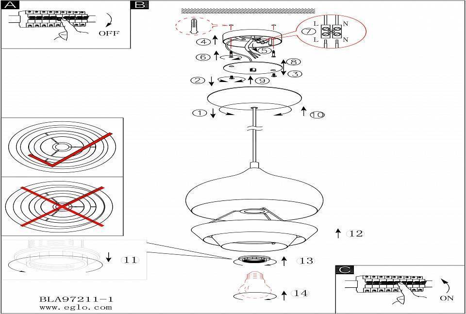Подвесной светильник Eglo ПРОМО Camborne 97212