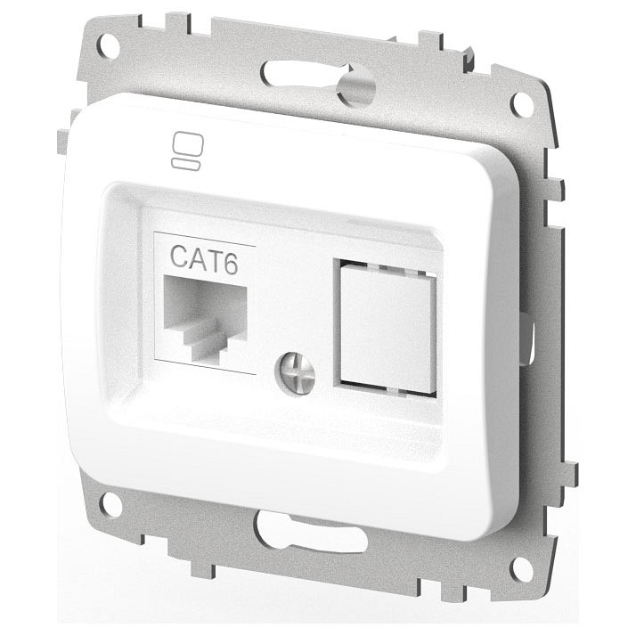 Розетка Ethernet RJ-45 без рамки Elbi Eleсtriс Jazz 607-000200-247