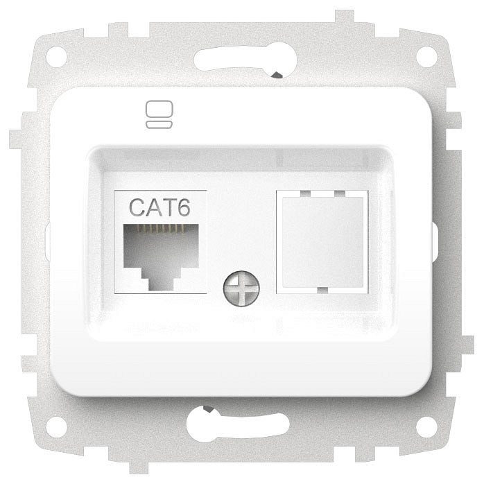 Розетка Ethernet RJ-45 без рамки Elbi Eleсtriс Jazz 607-000200-247