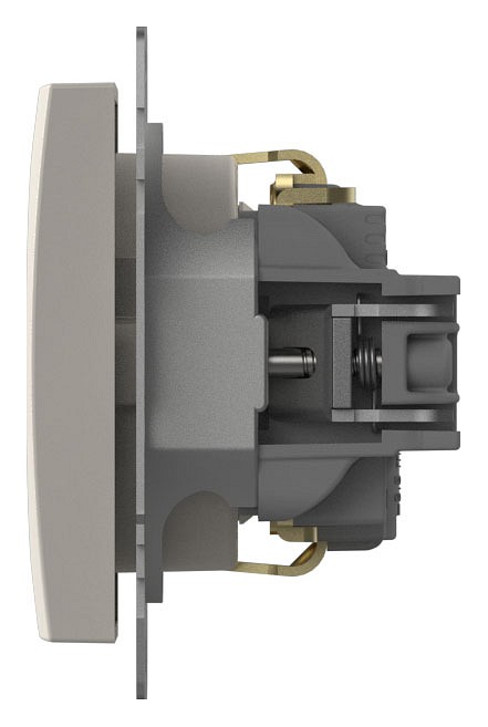 Розетка с заземлением, без рамки Elbi Eleсtriс Zena Vega 609-010200-217