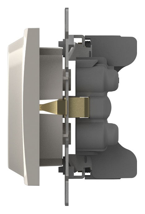 Розетка двойная с заземлением, без рамки Elbi Eleсtriс Zena Vega 609-010200-907