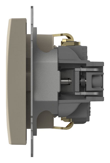 Розетка с заземлением, без рамки Elbi Eleсtriс Zena Vega 609-010300-217