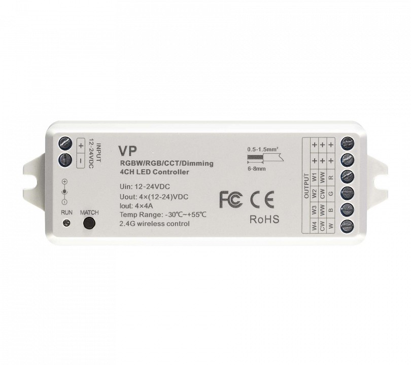 Контроллер-регулятор цвета RGBW ELFLED STD ELFLED-RGBWcontrVP