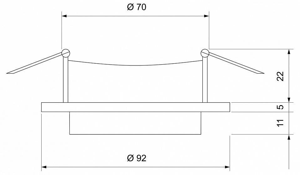 Встраиваемый светильник Elektrostandard 116 MR16 Белый a055670