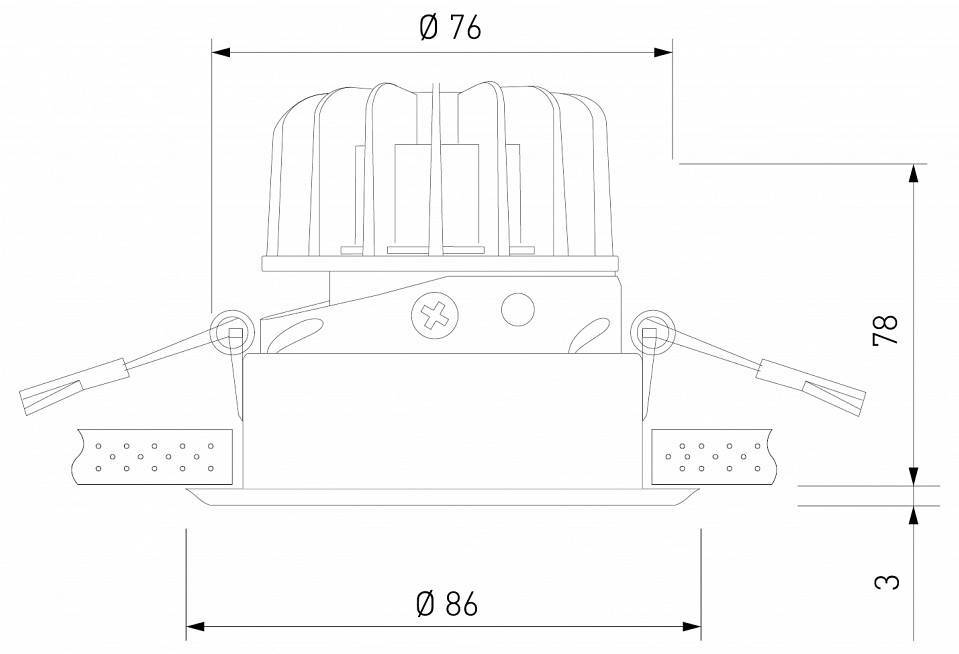 Встраиваемый светильник Elektrostandard Osti a062937