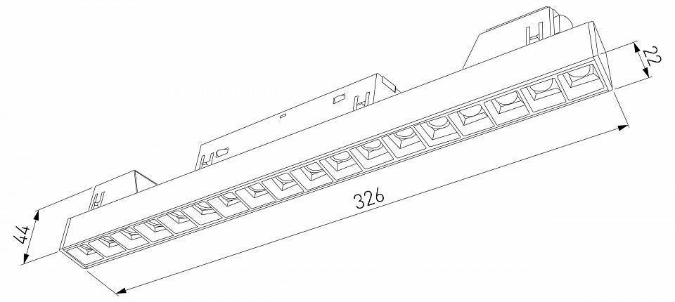 Встраиваемый светильник Elektrostandard Slim Magnetic a067377
