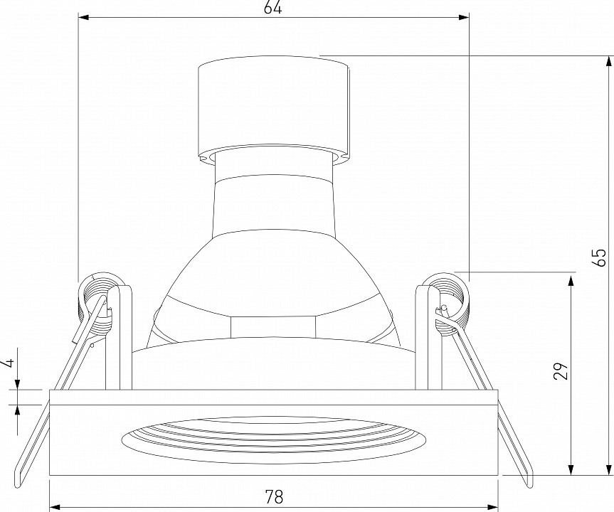 Встраиваемый светильник Elektrostandard City a067707