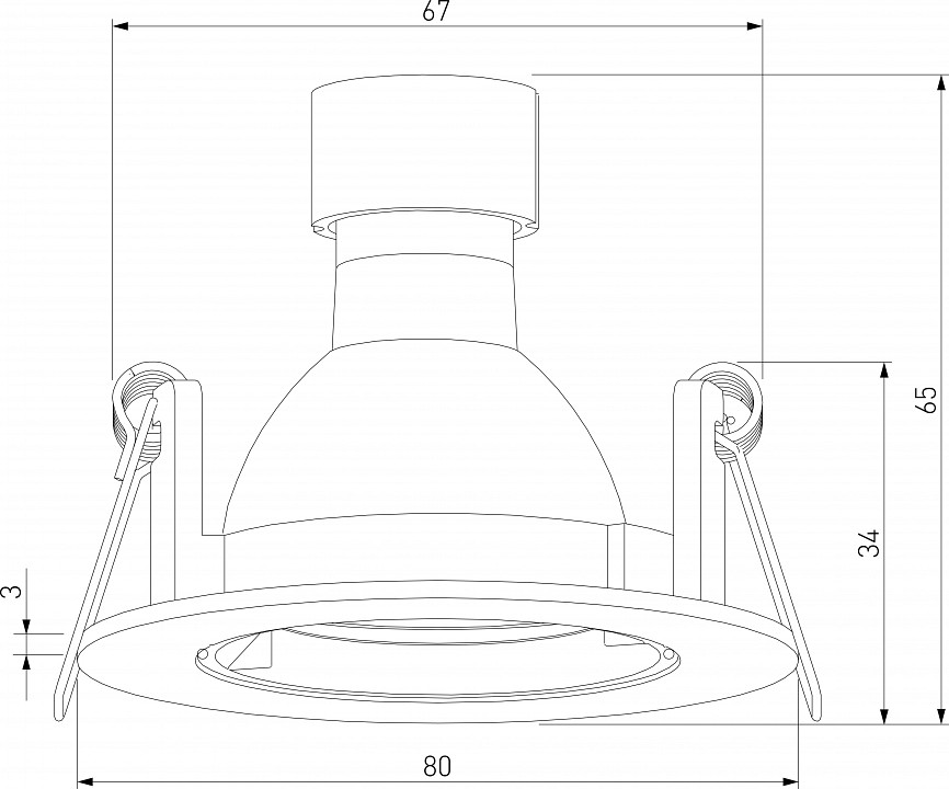 Встраиваемый светильник Elektrostandard Minnie a067708