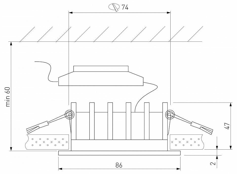 Встраиваемый светильник Elektrostandard Combi a069005