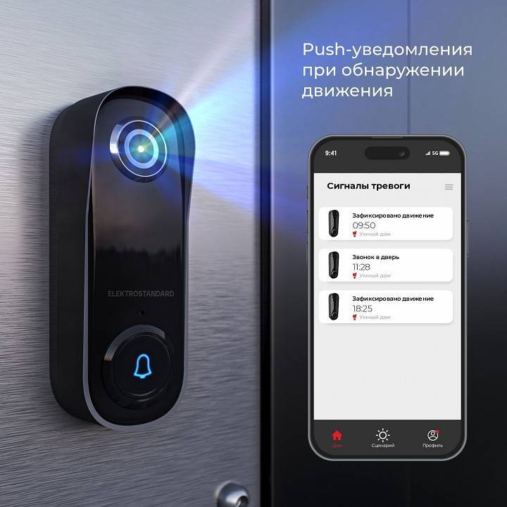 Звонок беспроводной с камерой Elektrostandard WF a069488