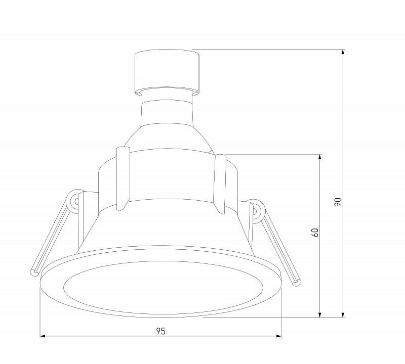 Встраиваемый светильник Elektrostandard Side 25059/01