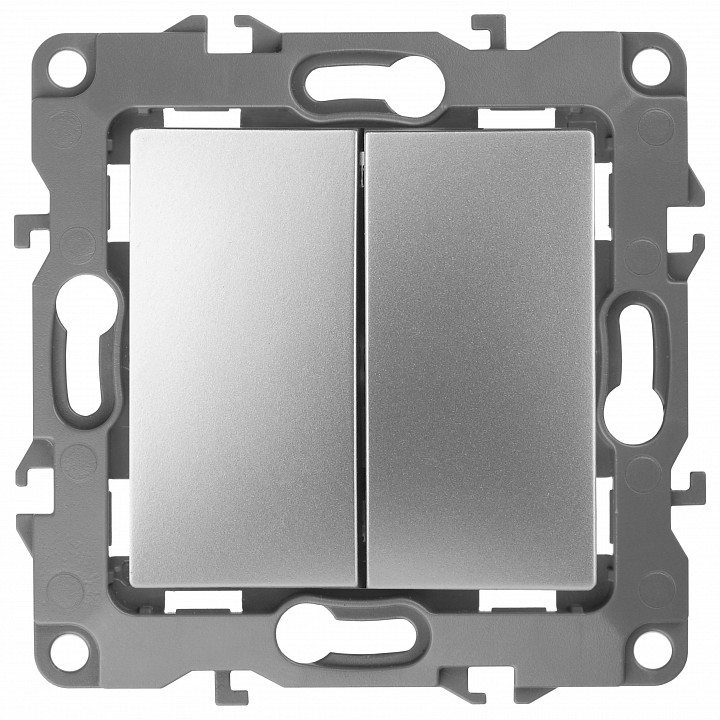 Переключатель двухклавишный без рамки Эра Эра 12 12-1106-03