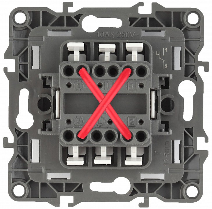 Переключатель одноклавишный без рамки Эра Эра 12 12-1108-04