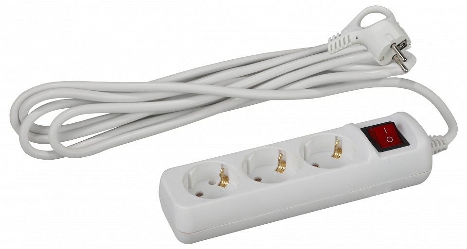 Удлинитель с выключателем Эра  U-3es-5m-3x1