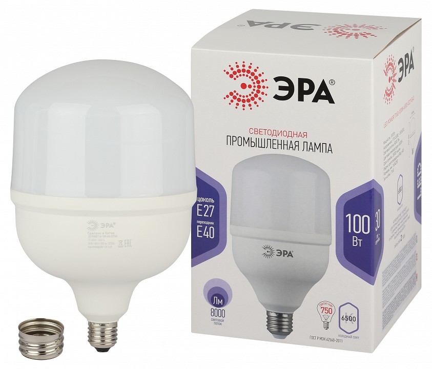 Лампа светодиодная Эра Стандарт LED POWER T160-100W-6500-E27/E40