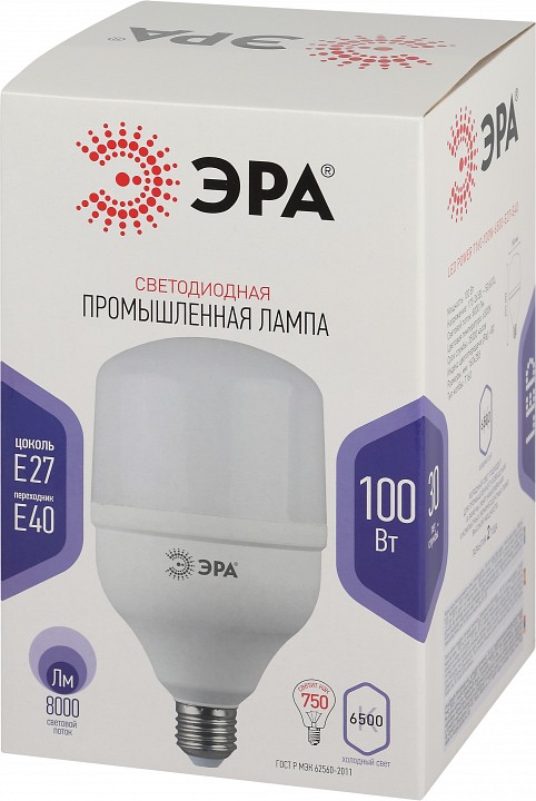 Лампа светодиодная Эра Стандарт LED POWER T160-100W-6500-E27/E40