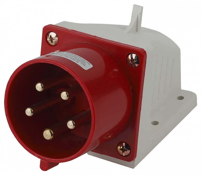 Вилка прямая 3P+PE+N Эра  VS-32-3P-PE-N-IP44