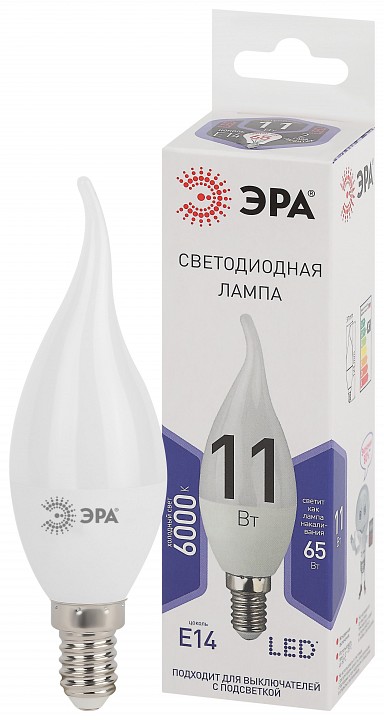 Лампа светодиодная Эра Стандарт LED BXS-11W-860-E14