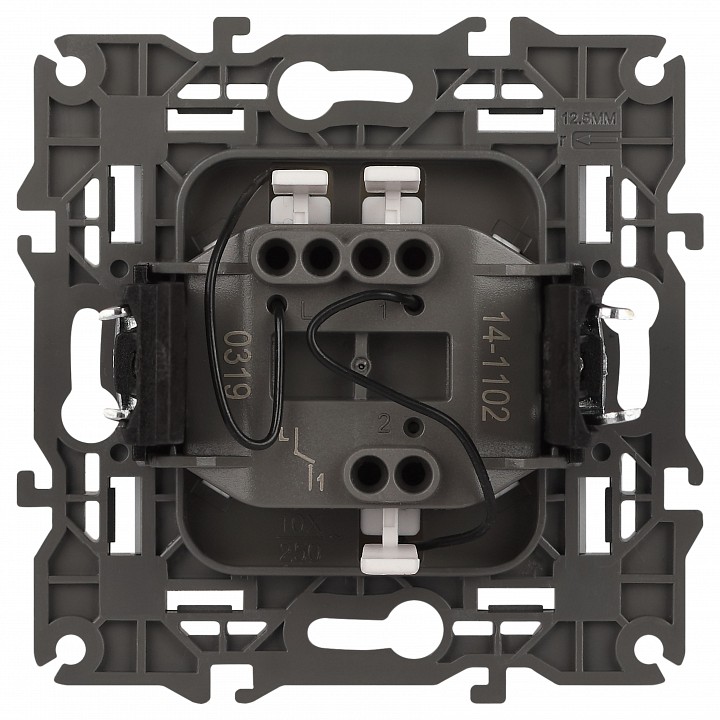 Выключатель одноклавишный с подсветкой без рамки Эра Эра Elegance 14-1102-01