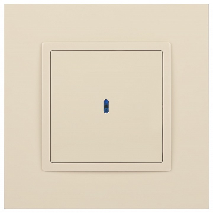 Выключатель одноклавишный с подсветкой без рамки Эра Эра Elegance 14-1102-02