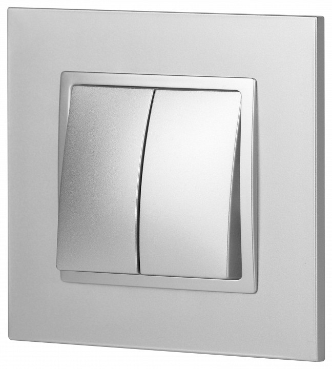 Переключатель двухклавишный без рамки Эра Эра Elegance 14-1106-03