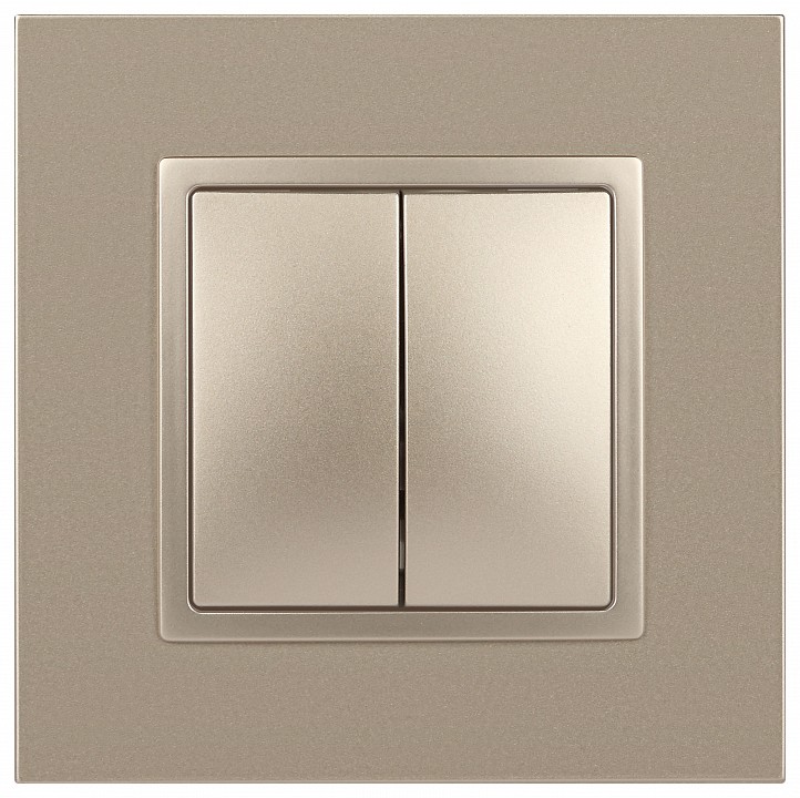 Переключатель двухклавишный без рамки Эра Эра Elegance 14-1106-04