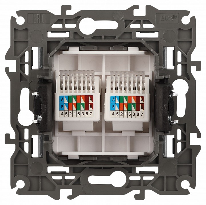 Розетка Ethernet RJ-45 без рамки Эра Эра Elegance 14-3108-03