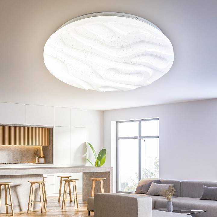 Светильник светодиодный накладной ЭРА Классик SPB-6 Wave 30 Вт с пультом ДУ SPB-6-30-RC Wave