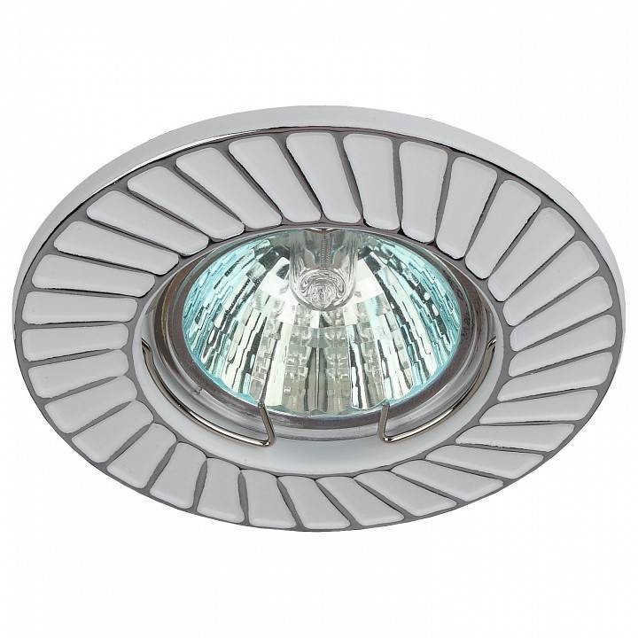 Встраиваемый светильник ЭРА ST6 GU5.3 хром/белый ST6 CH/WH