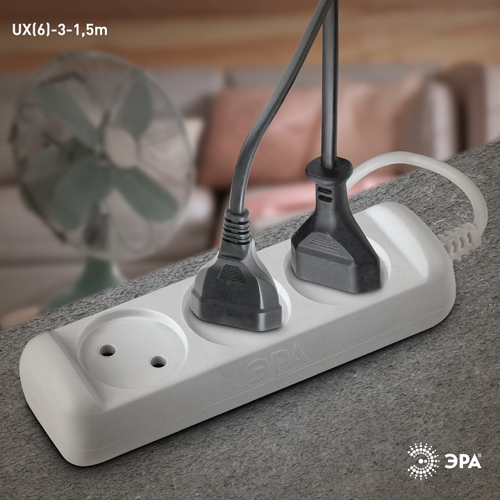 Удлинитель Эра  UX(6)-3-1,5m