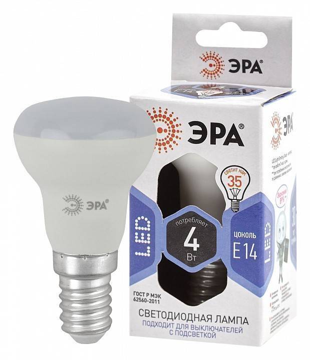 Лампа светодиодная ЭРА STD E14 4 Вт 6000 K Б0048022