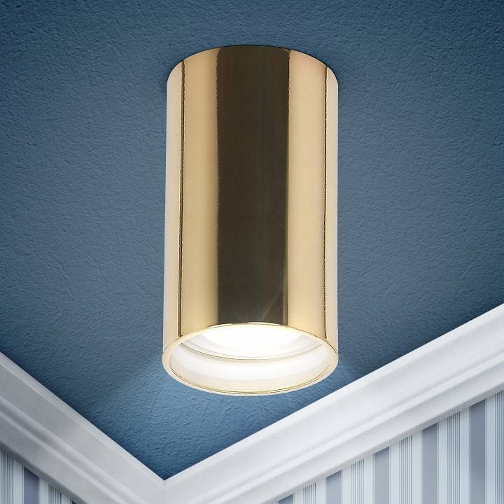 Светильник накладной ЭРА OL16 GU10 золото Б0049047