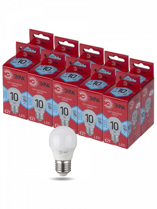 Лампа светодиодная Эра  LED P45-10W-840-E27 R