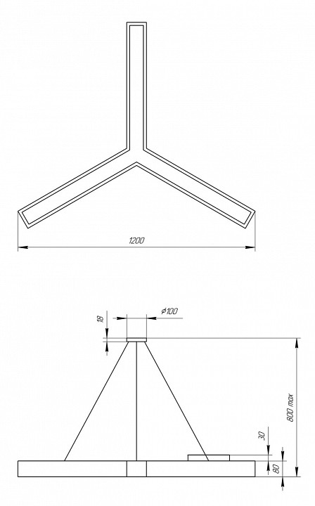 Подвесной светильник Эра Igrek Б0050572