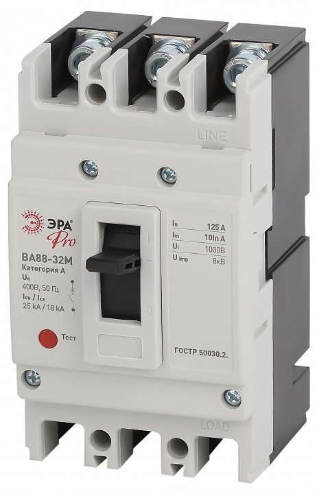 Автоматический выключатель 3P Эра ВА88-32М SVA10-3-0125-E